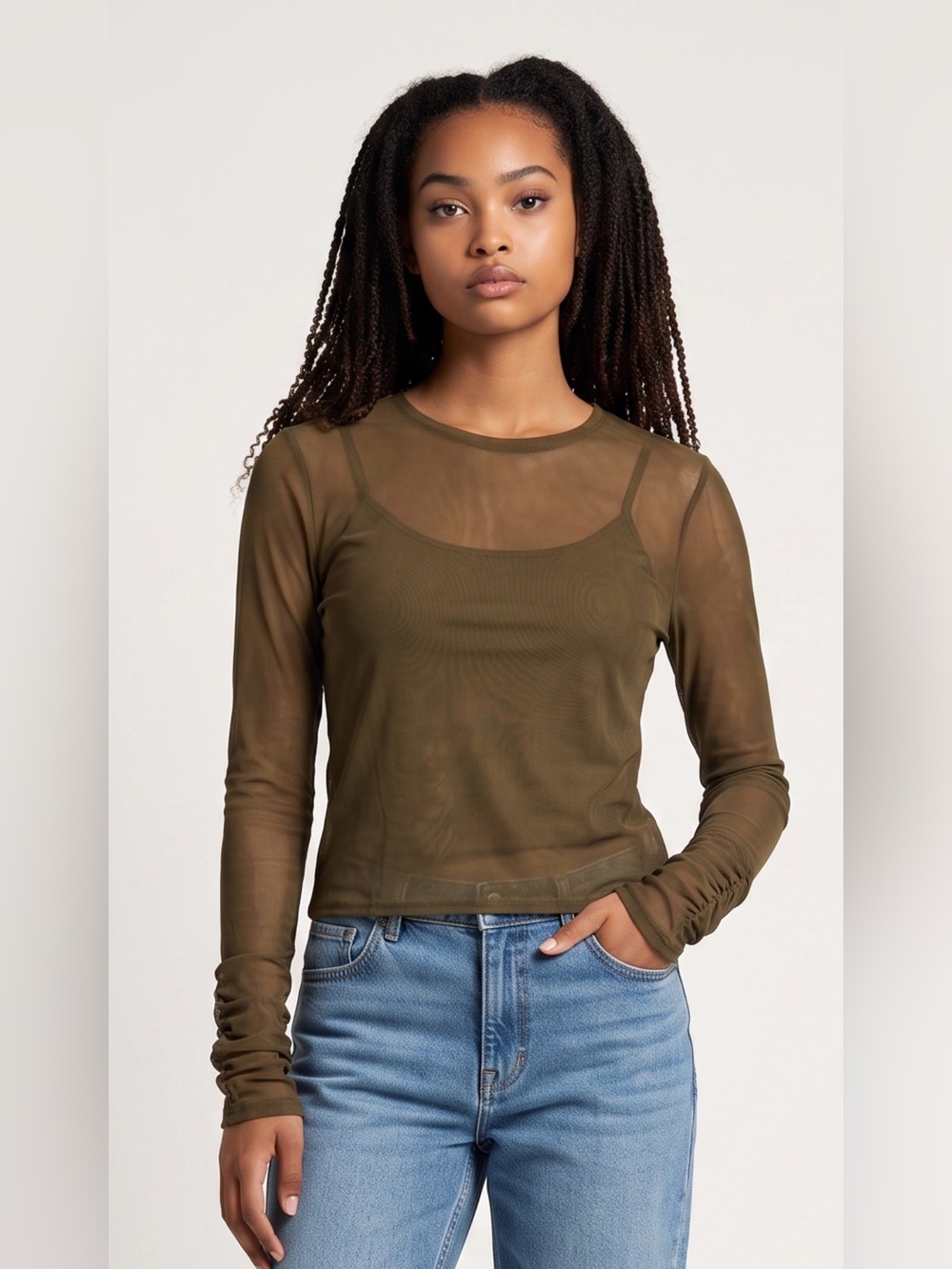 The Drop Zander Mesh Top - BNWT